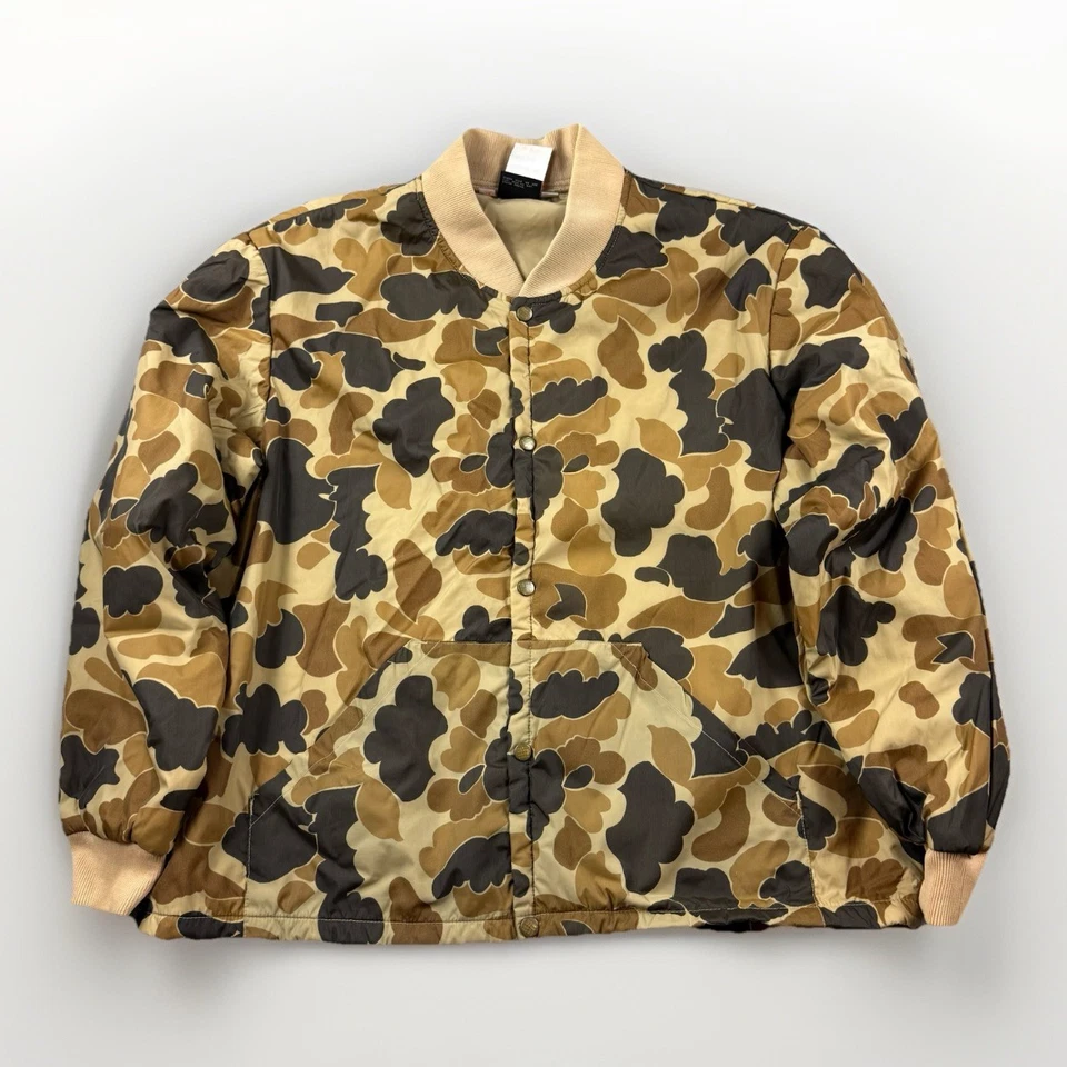 Rare VTG 90s Columbia Duck Hunter Camo Thinsulate Jacket XL Korea Hunting - Image 1 of 4