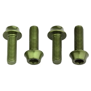 Wolf Tooth Components Aluminum Bottle Cage Bolt, 4 pcs - Olive - Picture 1 of 1