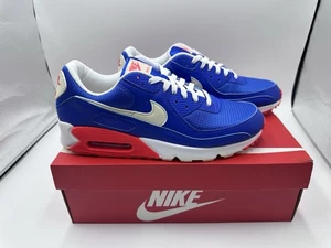 Nike Air Max 90 – Bright Crimson Coconut Milk Hyper Royal White – Herrengröße 12 - Bild 1 von 8
