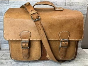 Vintage Original Ruitertassen Leather Bag Satchel Messenger Briefcase - Picture 1 of 15