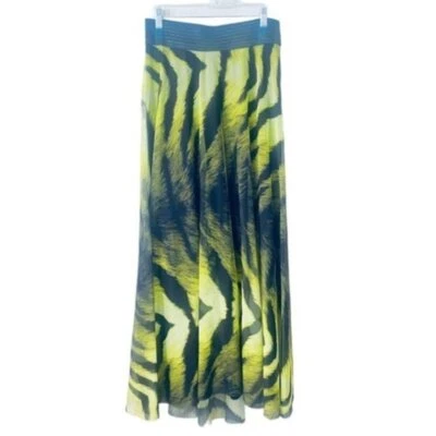 Petit Pois by Viviana Green & Black Tiger Print Maxi Skirt - Medium - Lightweigh - Image 1 of 4