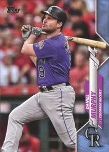 2020 Topps Series 1 DANIEL MURPHY FATHER'S DAY PARALLEL 35/50 ROCKIES #116 - Picture 1 of 1