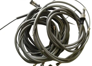 KIT COMPLETO DE CABLE LAMBRETTA LÍNEA DE NAILON LIBRE DE FRICCIÓN GP LI GRIS HILO ITALIANO - Imagen 1 de 2