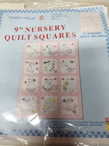9" Nursery Quilt Squares Pattern #21 Sunbonnet Sue - Picture 1 of 2