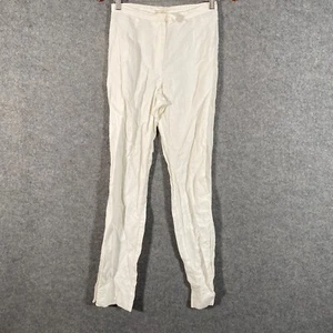 Country Road Pants Womens 6 White Trousers Slacks Linen Coastal Office Career - Picture 1 of 14