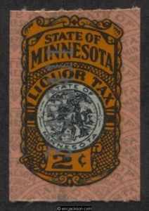 MINNESOTA Wine & Liquor Revenue MN WL20 mint, VF - Picture 1 of 1
