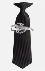 pp-e20 Race Horse & Jockey Peltre Inglés en un Clip de Corbata (4 cm) - Imagen 1 de 1