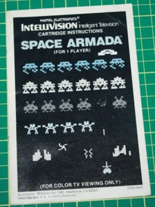 Mattel Intellivision Game Manual: Space Armada - Picture 1 of 2