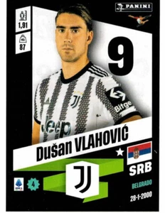 CALCIATORI PANINI 2022-2023 FIGURINA N. 214 DUSAN VLAHOVIC (JUVENTUS) - Picture 1 of 2