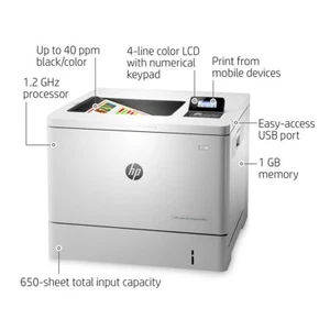 HP Colour LaserJet M553n, M553, A4 Printer, Very Low Count: Under 53K, WARRANTY! - Picture 1 of 6