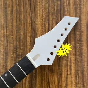 Reverse Head 7 String Maple Electric Guitar Neck Replacement 24 Frets White Head - Picture 1 of 5