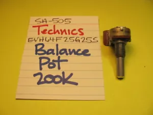 📈TECHNICS EVH64F25G25S BALANCE POT 200K SA-505 SA-404 RICEVITORE STEREO - Foto 1 di 4