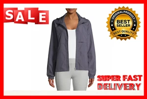 Athletic Works Women's Active Commuter Jacket with Hood Size S Charcoal --P9-- - Picture 1 of 5