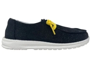 New! Women's Gypsy Jazz Black 'GAME DAY' GLITTER SHOES w Yellow laces Pittsburgh - Picture 1 of 11