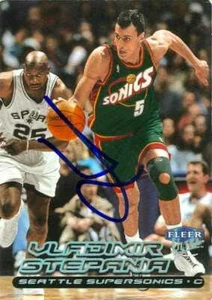 Vladimir Stepania autographed Basketball Card 1999 Fleer Gold Medallion #976 - Picture 1 of 1