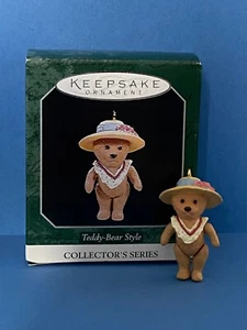 1998 Hallmark Keepsake Ornament ~ Miniature Victorian TEDDY BEAR STYLE #2 ~ NIB - Picture 1 of 1