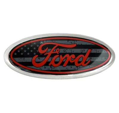 Rear Oval Tailgate 5 inch Logo US Flag Emblem for Ford Taurus C-Max Focus - Image 1 of 4