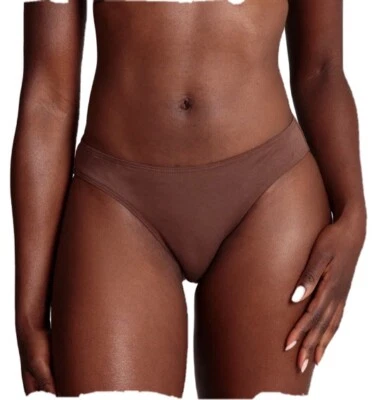 Piel Nubia ~ ALGODÓN ORGÁNICO BRAGAS CC07 Canela (Marrón) NUEVO NUEVO CON ETIQUETAS ~ XXL Foto 1 de 3