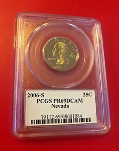 2006-S PCGS PR69DCAM Statehood NEVADA Quarter - Picture 1 of 2