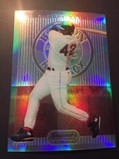 1995 Bowman's Best Jumbo Refractor Mo Vaughn Boston Red Sox #42