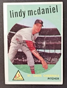 Lindy McDaniel Cardinals 1959 Topps #479 en muy buena condición (2) - Imagen 1 de 4