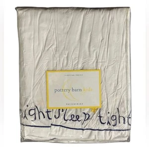 Neu Pottery Barn Kids Sweet Dreams bestickt schläfriger Twin-Bettrock - Bild 1 von 2