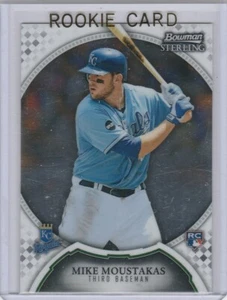 MIKE MOUSTAKAS ROOKIE CARD Bowman Sterling 2011 BASEBALL RC Kansas City Royals! - Picture 1 of 2