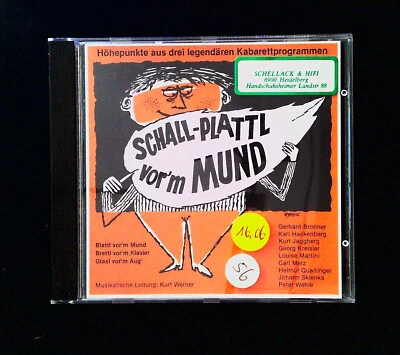 Various Artists - Schall-Plattl Vor'm Mund - 1950er Kabarett - Audio CD - Bild 1 von 3