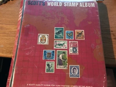 Two stamp albums with partial filled pages - Image 1 of 4