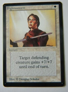 RIGHTEOUSNESS: MTG : BETA : 1993 : NEAR MINT : SEE PHOTO'S - Picture 1 of 10
