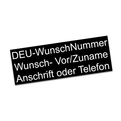 1 Aufkleber oder Set Kennzeichnung Flugkörper e-ID mit Kontakt Flobjekt Drohne - Bild 1 von 4