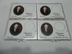 (4) Porte-monnaie Woodrow Wilson Presidential Marcus Snaplock NEUF ! LIVRAISON GRATUITE ! - Photo 1/1