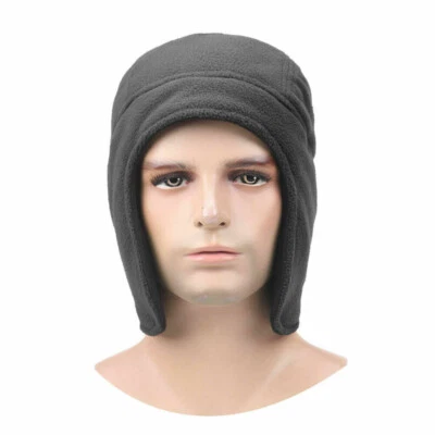 Gorro aviador inverno com abas de orelha chapéu de esqui boné caveira à prova de vento para homens mulheres - Imagem 1 de 4