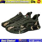 Mens Camouflage Sneakers Breathable Sports Shoes Lightweight (Army Green 41)