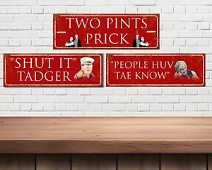 Still Game, Two Pints Pr*ck vintage Metal sign, ideal for mancave home bar,gifts - Picture 1 of 5