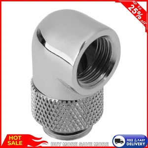 1pc Pipe Connector 90 Degree Rotary G1/4in Extender for PC Water Cooling System - Afbeelding 1 van 9