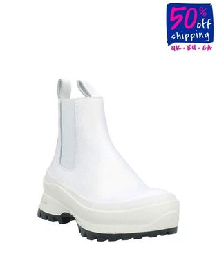 RRP€895 JIL SANDER Leather Ankle Boots US6 UK3 EU36 Vibram Logo Made in Italy - Image 1 of 4