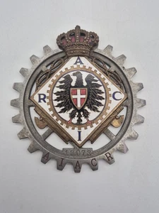 Reale Automóvil Club De Italia RACI Placa De Auto Emblema - Imagen 1 de 4