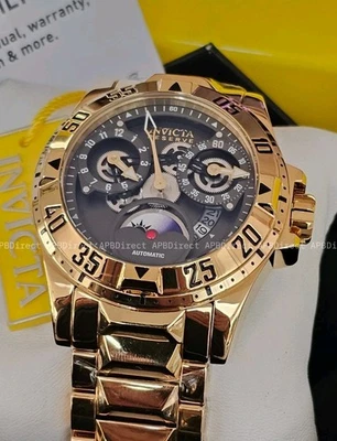 Invicta - Reserve EXCURSION - Automatic  Day / Night - Gold Plated - mens watch  - Image 1 of 4