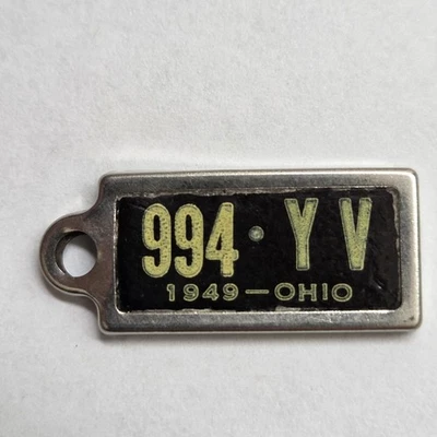 1949 Ohio DAV Tag Keychain License Plate 994-YV - Image 1 of 2