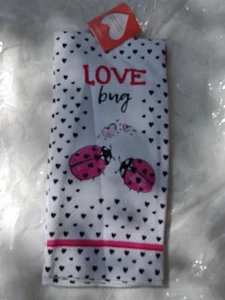NEU EnVogue Valentinstag Love Bug Handtücher 2er Set - Bild 1 von 3