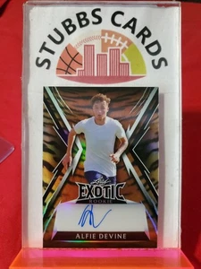 2023 Leaf Exotic Young Stars Edition Tiger 4/5 Alfie Devine #BA-AD1 Auto - Picture 1 of 2