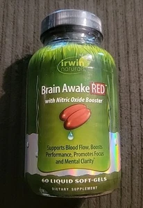 Irwin Naturals Brain Awake Red (60 Softgels) ~EXP: 10/25 - Picture 1 of 3