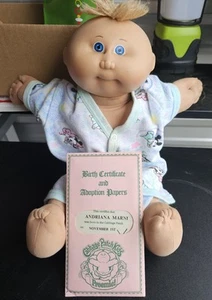 Vintage 1985 Cabbage Patch Doll W/ Birth Certificate Girl - Picture 1 of 6