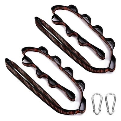 Strong Hammock Straps Adjustable Tree Suspension System with Carabiners - Image 1 of 4