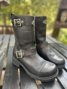 Harley Davidson Leather Women’s boots. New. Unwanted Gift - Picture 1 of 11