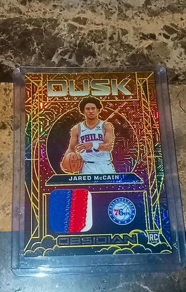 2024-25 Obsidian Jared McCain Dusk Memorabilia #DM-JMC Gold /10 Rc 3 Color 🔥ssp - Image 1 of 4