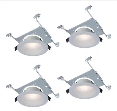 HALO Recessed Lighting Kits 6 in. Color Selectable LED Kit Mount Frame (4-Pack) - Image 1 of 4