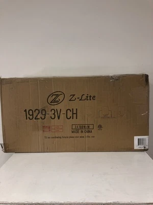 Luz de tocador cromada de 3 luces con cincel de vidrio diseño de filamento-HD-TE84788 Foto 1 de 4