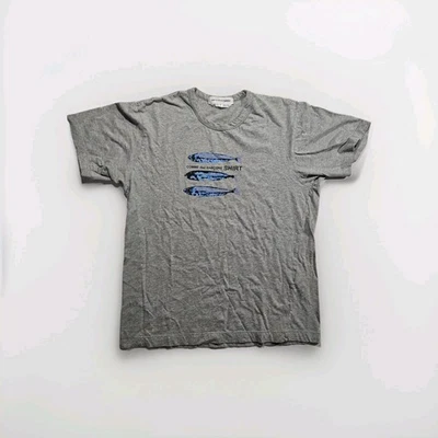 Camiseta Comme Des Garcons Estampado de Peces Logo Gráfico Algodón XL Foto 1 de 3